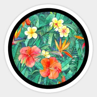 Classic Tropical Garden Sticker